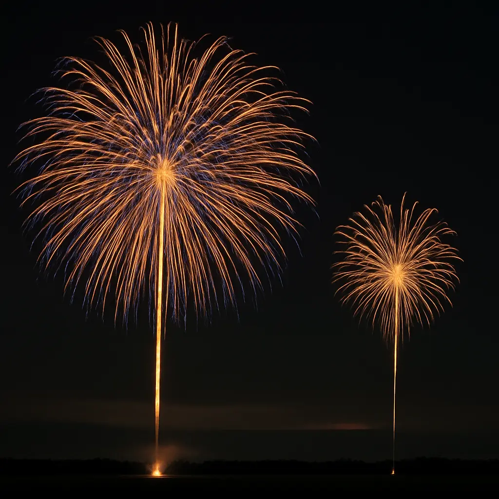 Porovnání ohňostrojů Srovnání profesionální a hobby ohňostroje na bezpečnost