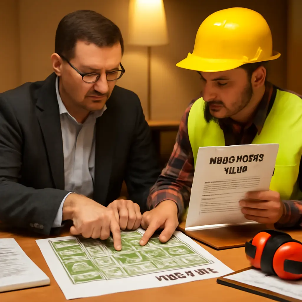 Výběr pyrotechnické firmy Organizátor akce konzultuje s pyrotechnikem plán ohňostroje nad mapou místa konání
